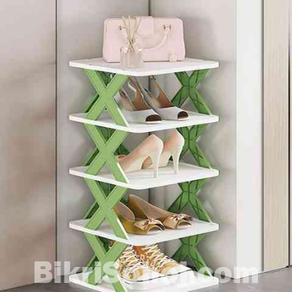 5 Layer Shoe Rack X Design